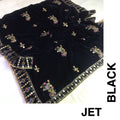 Velvet Emb Shawl - Black - Buy Online at Shopping Karado
