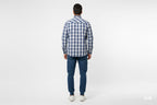 Men's Casual Shirt - Blue Chk Shc-1719 - Blue - View 3