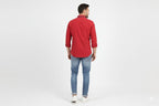 Men's Casual Shirt - Maroon Shc-1612 Strech Fabric - Maroon - View 3