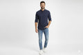 Men's Casual Shirt - Navy Shc-1968 - Navy - View 1