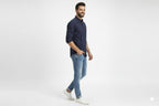 Men's Casual Shirt - Navy Shc-1968 - Navy - View 2