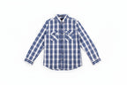 Men's Casual Shirt - Blue Chk Shc-1719 - Blue - View 4