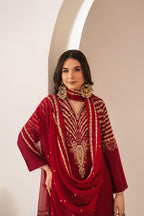 Buy Maroon Peacock 3Pc Online at Shopping Karado