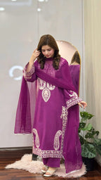 Buy Purple Sapphire 3Pc Online at Shopping Karado