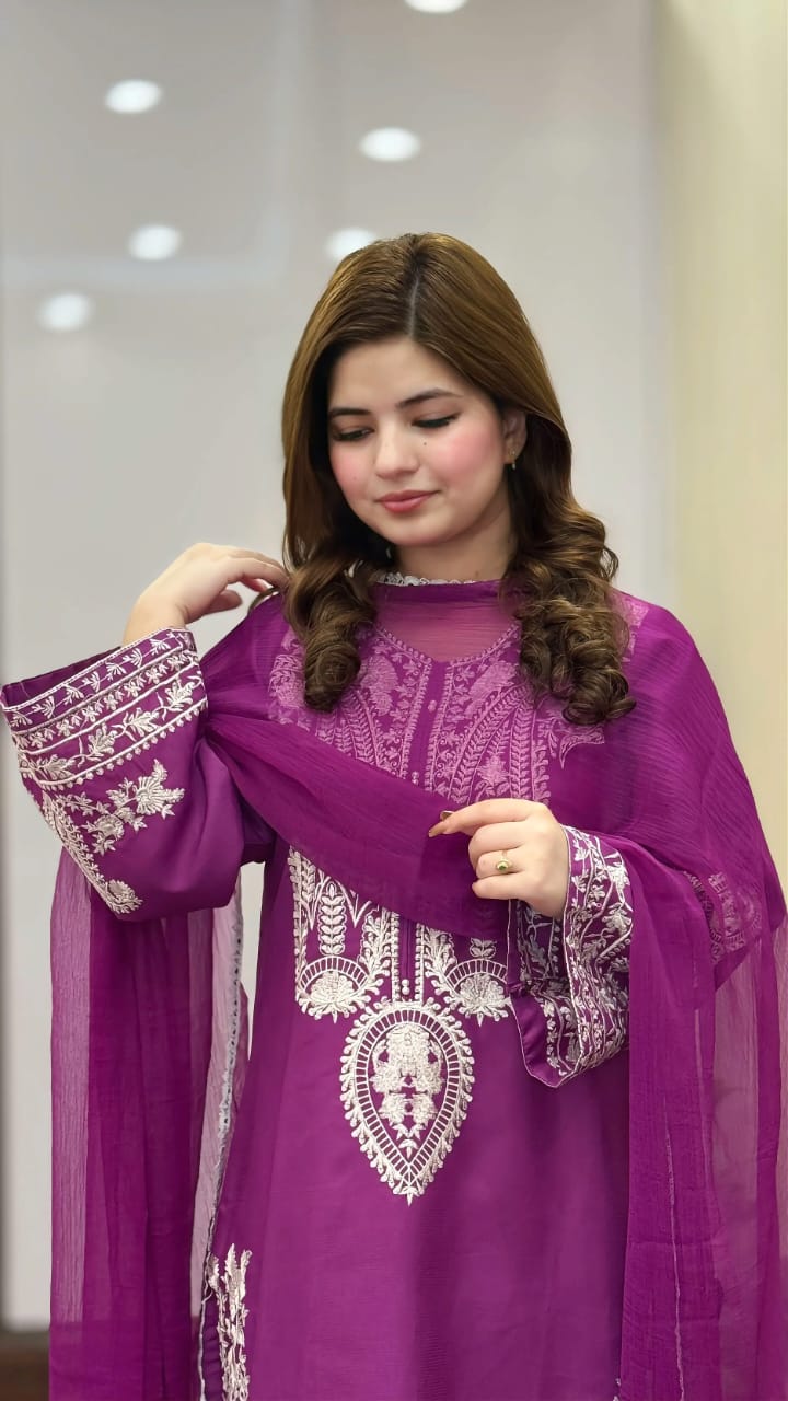 Buy Purple Sapphire 3Pc Online at Shopping Karado