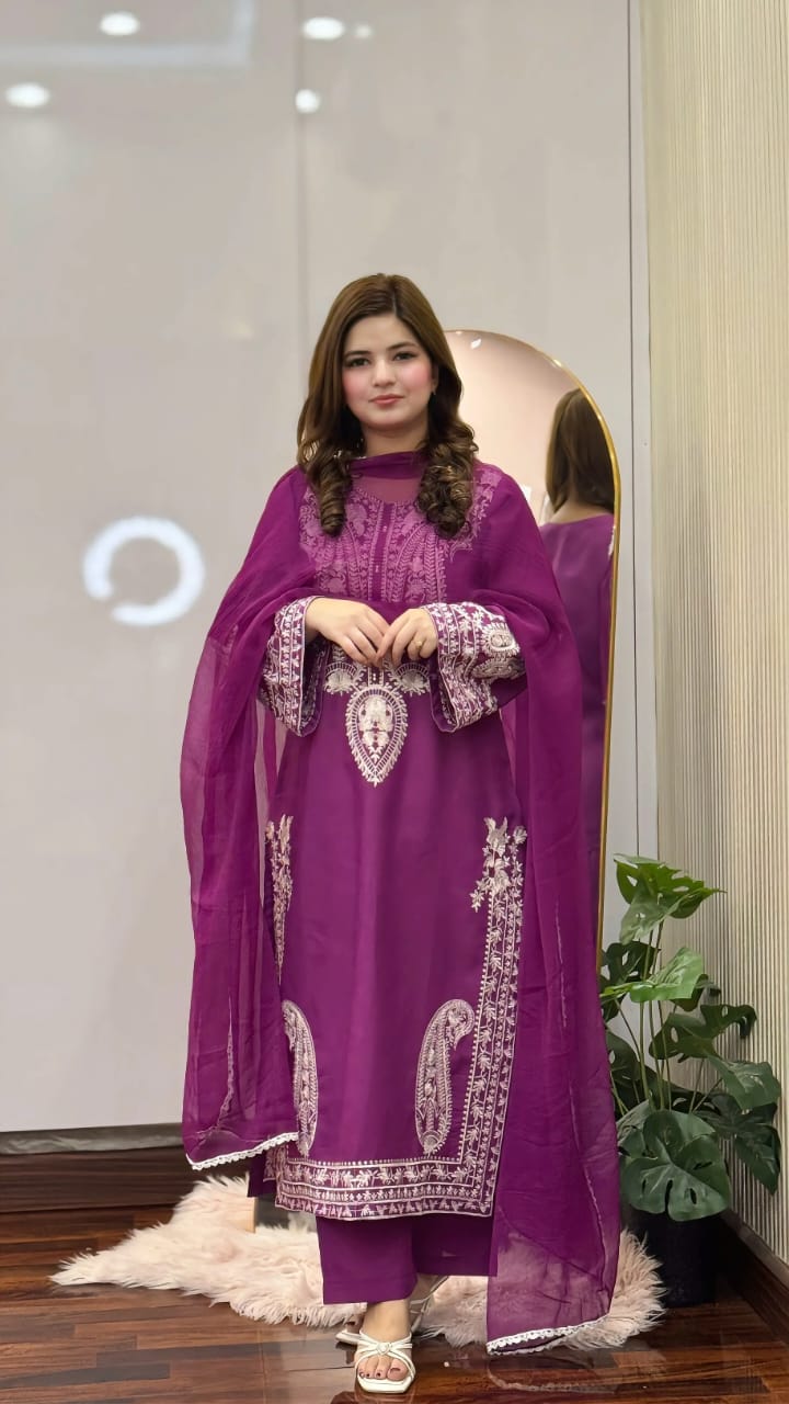 Buy Purple Sapphire 3Pc Online at Shopping Karado