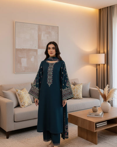 MASHAL EMBROIDERY 3PC