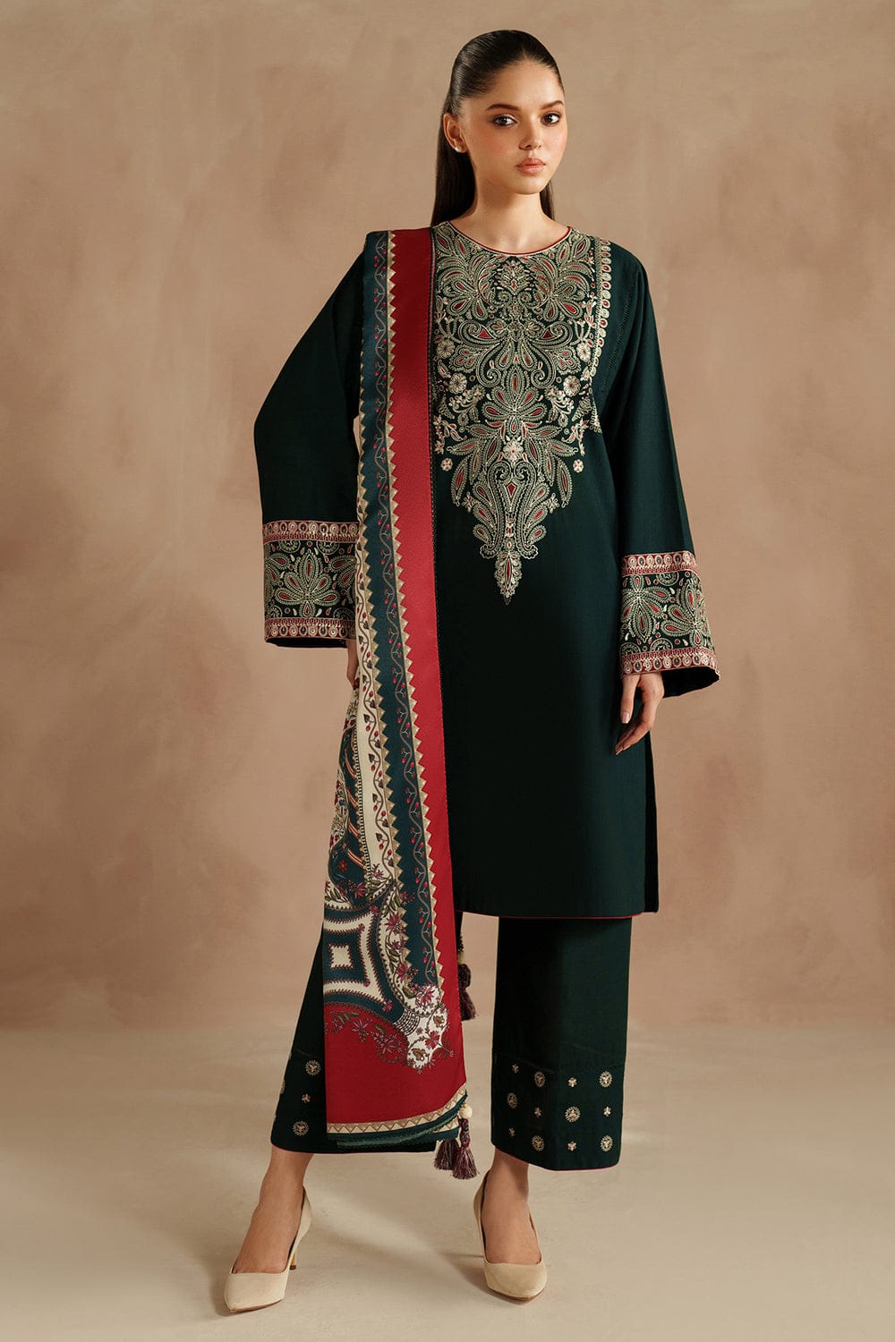 ZELLBURY  EMBROIDERY 3 PCS