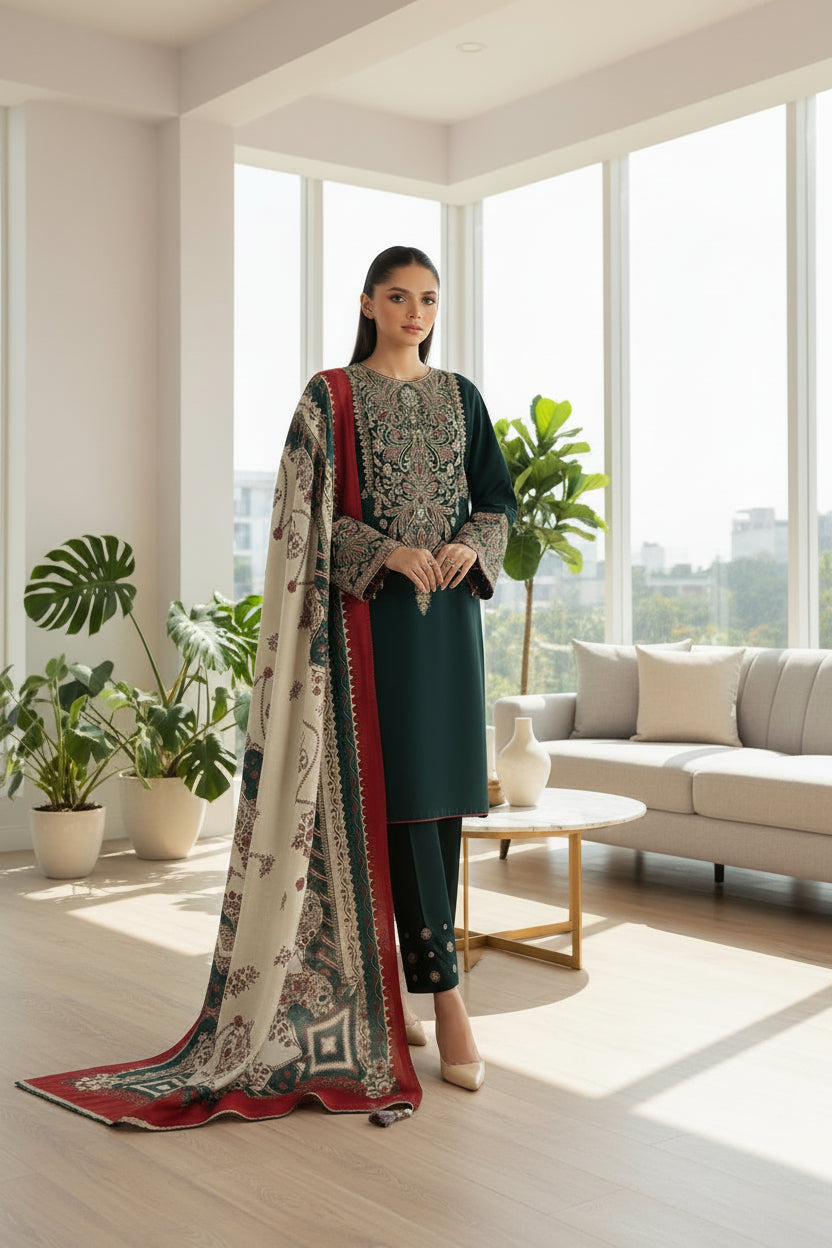 ZELLBURY  EMBROIDERY 3 PCS
