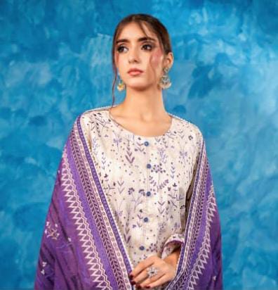 3PCS UNSTITCHED LAWN
