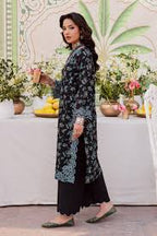 Aqua Bloom Luxury Embroidered Suit