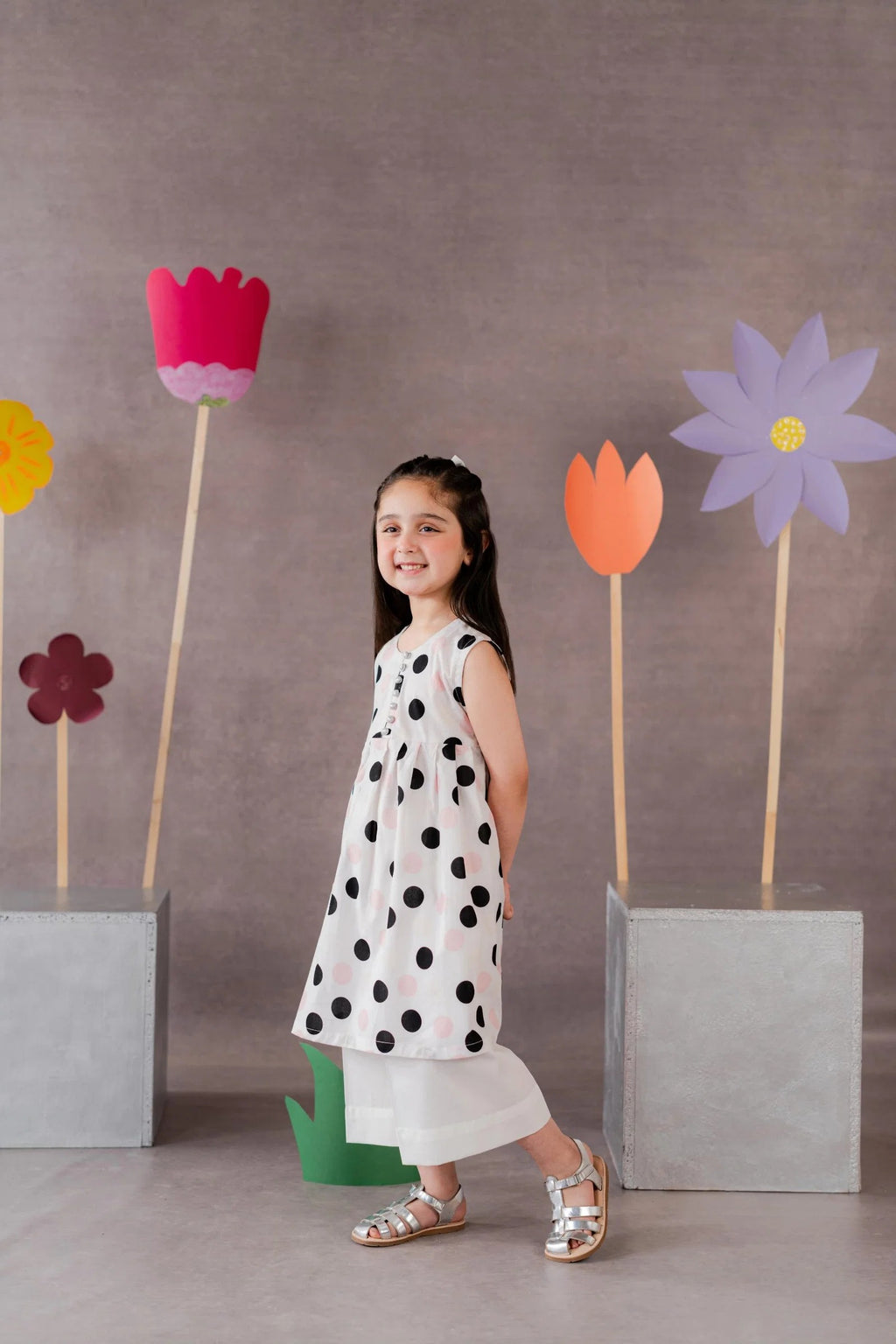 Baby Girls Polka Dot Lawn 2-Piece Suit