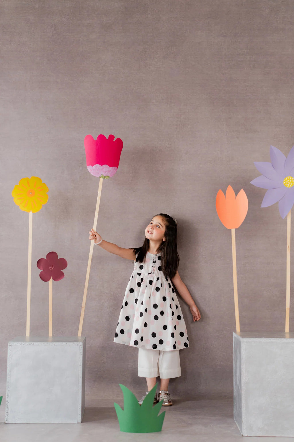 Baby Girls Polka Dot Lawn 2-Piece Suit