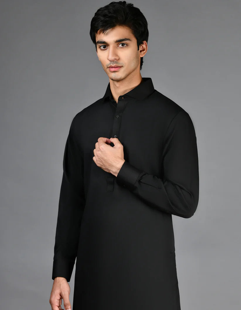 black kameez shalwar