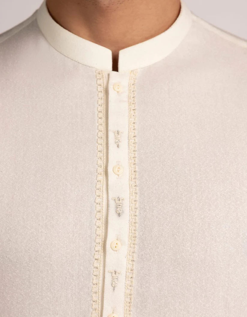 cream formal kameez shalwar