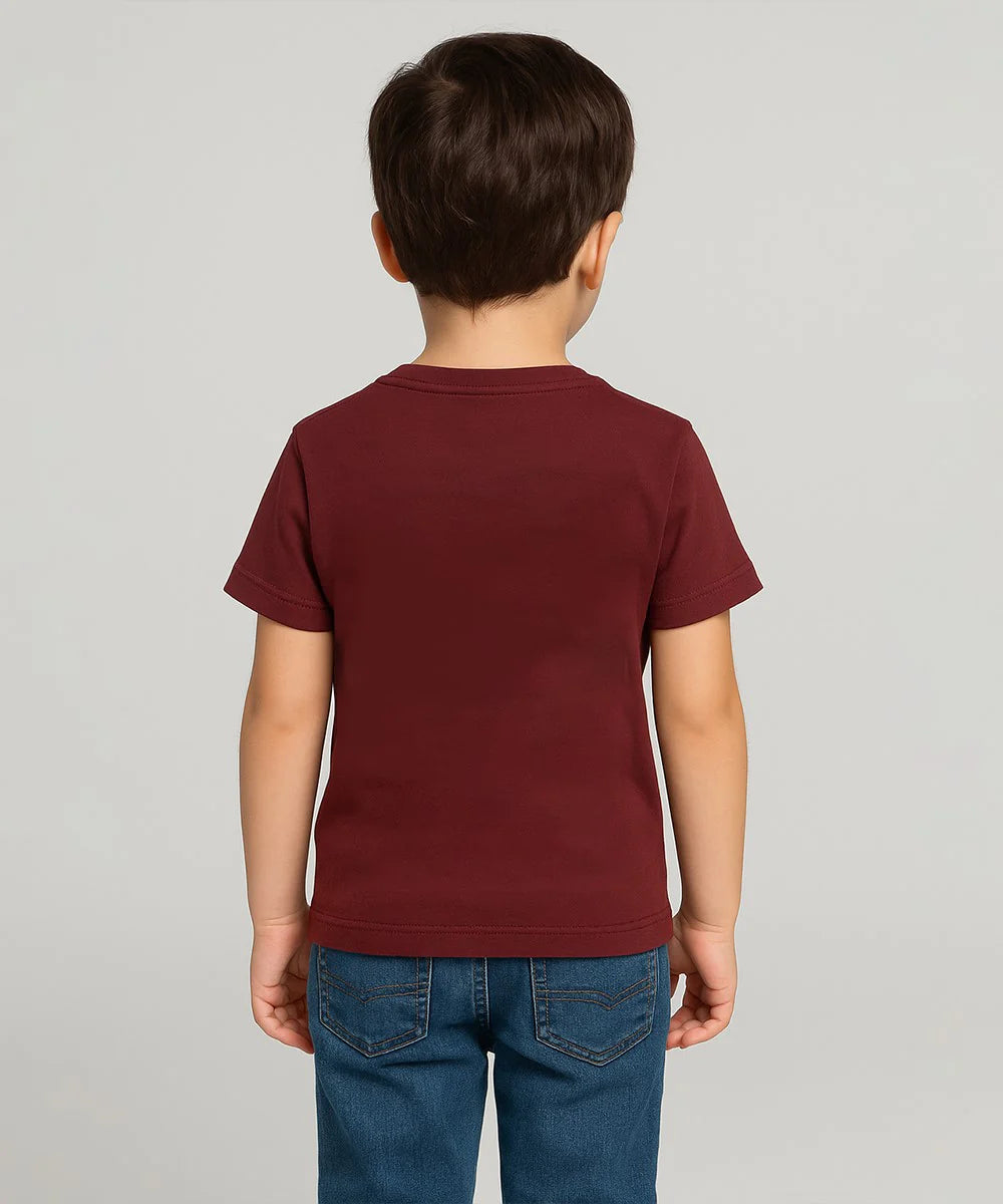 HR clothing Kids Tee's - Maroon BTS-1478