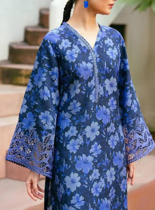Replica - Blue Floral (Unstitched)