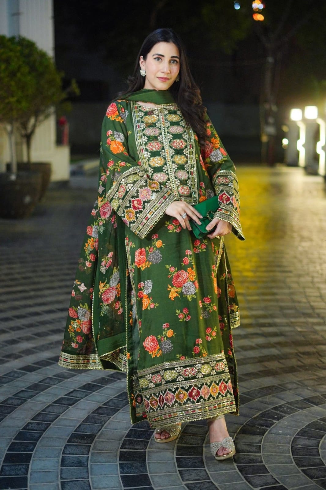 Buy Aneela Green 3Pc Online at Shopping Karado